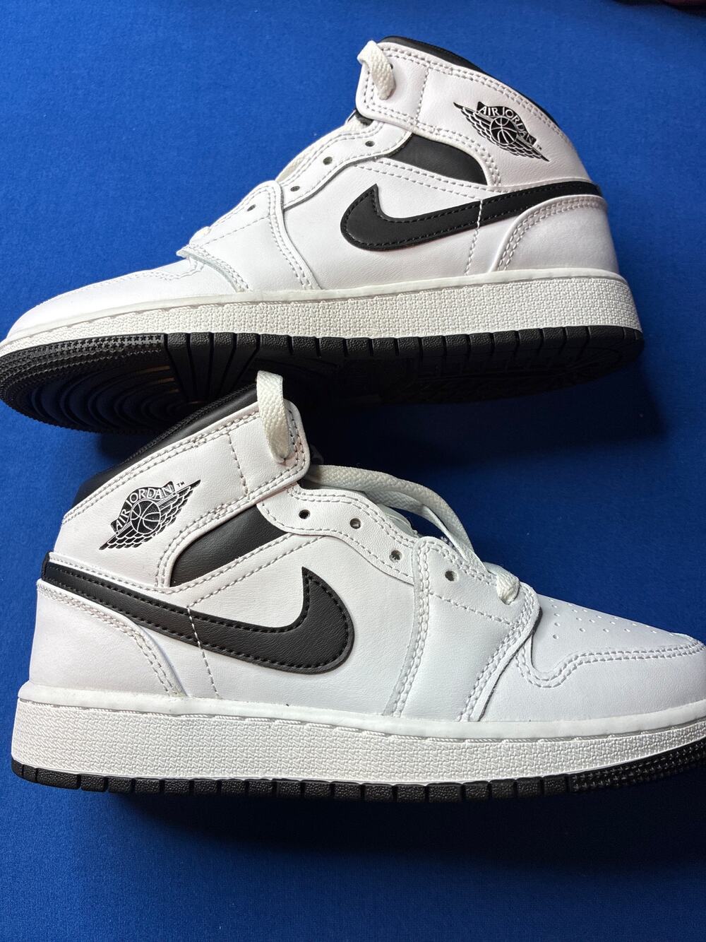 Brand new Nike Air Jordan retro one size 4 youth, black, and white